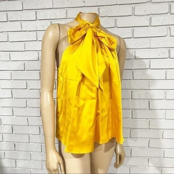 Zara Women's Bow Halter Top - Size‎ Large - Picture 9 of 13